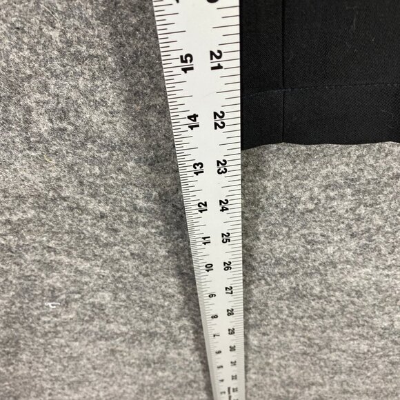 BCBGMAXAZRIA Pants Women 8 Black Pleated Pockets Straight Back Zip High-Rise - Picture 12 of 13